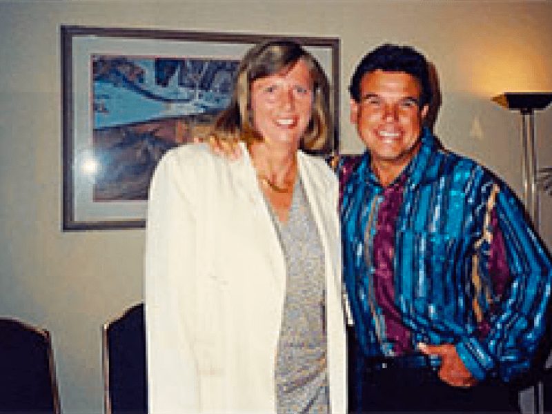 Jenny Cartwright with Tom Hopkins